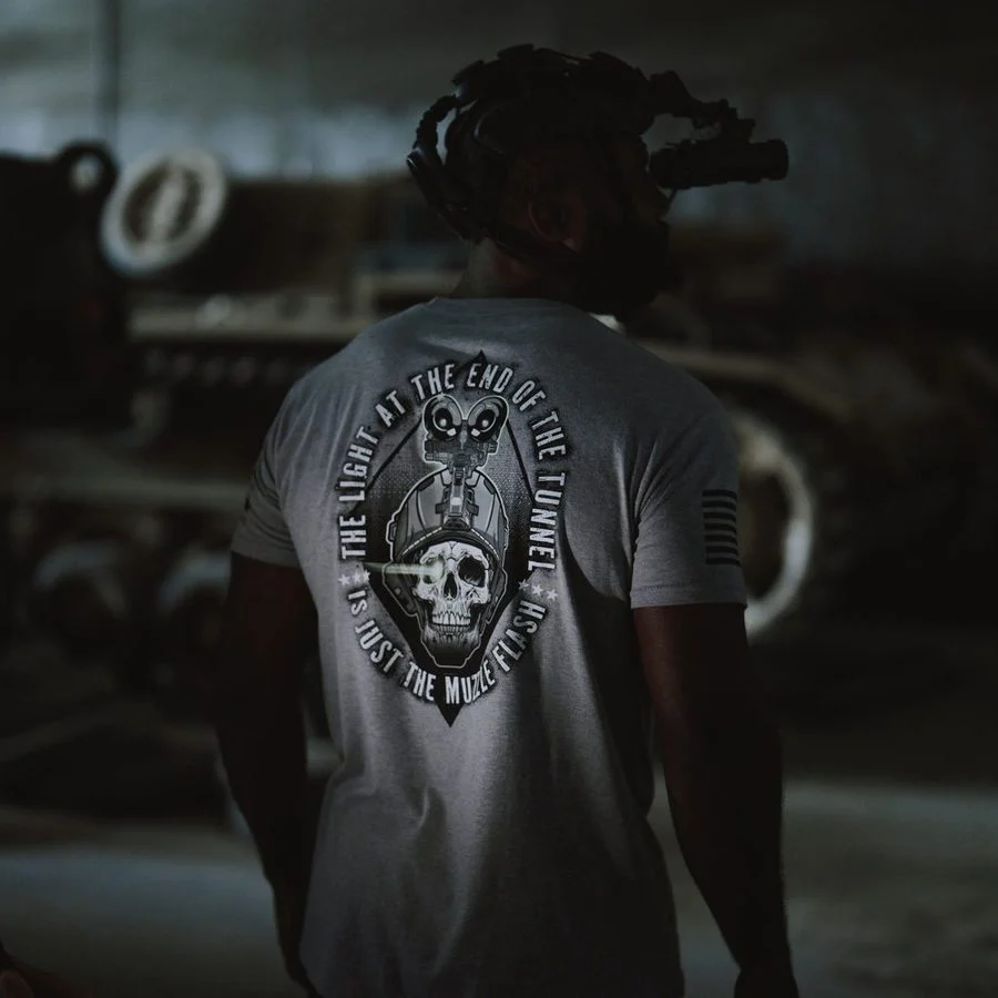 No Quarter T-Shirt - Dark Heather Gray - Image 3