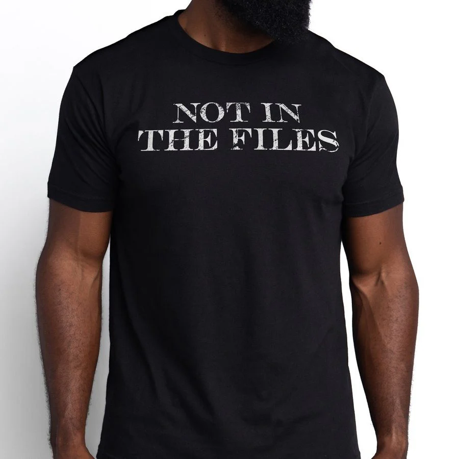 Not In The Files T-Shirt - Black - Image 4