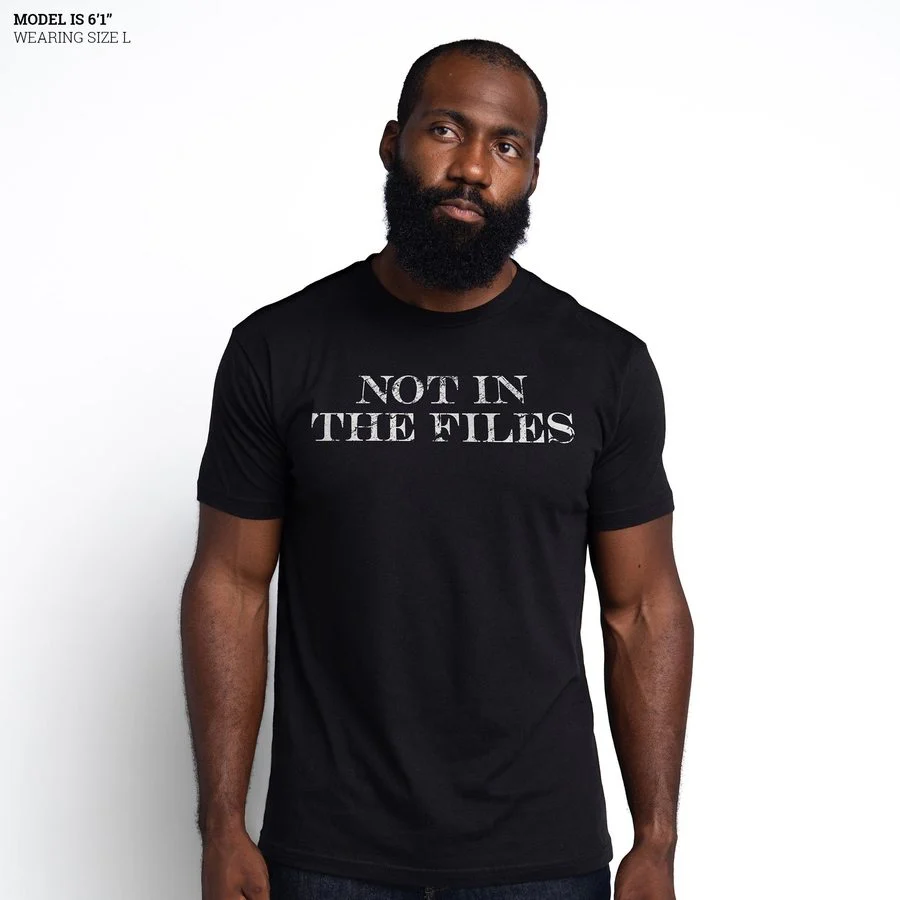 Not In The Files T-Shirt - Black - Image 5