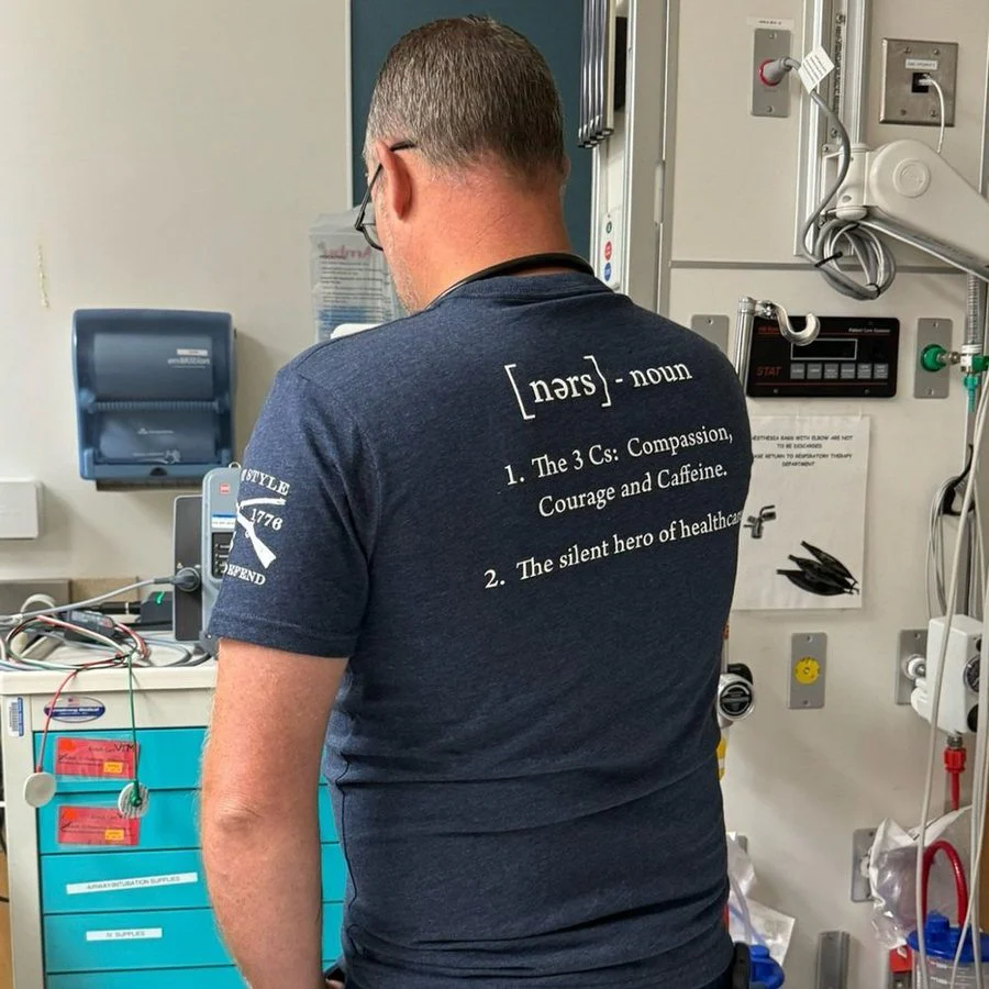 Nurse Defined T-Shirt - Midnight Navy - Image 3