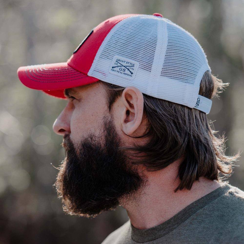 Old Glory Patch Hat - Red - Image 5