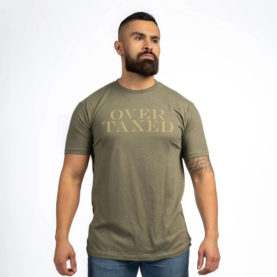 Overtaxed T-Shirt - Military Green - Image 6