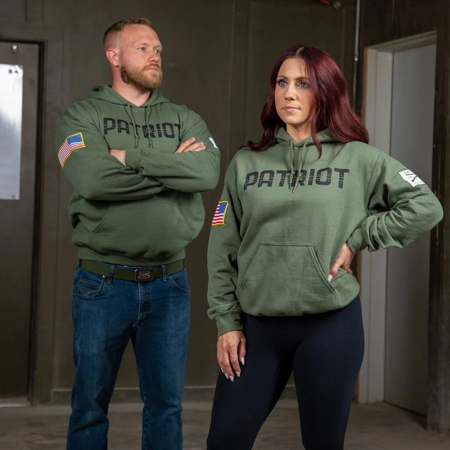 Patriot Hoodie - Military Green - Image 3