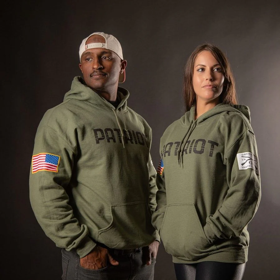 Patriot Hoodie - Military Green - Image 5