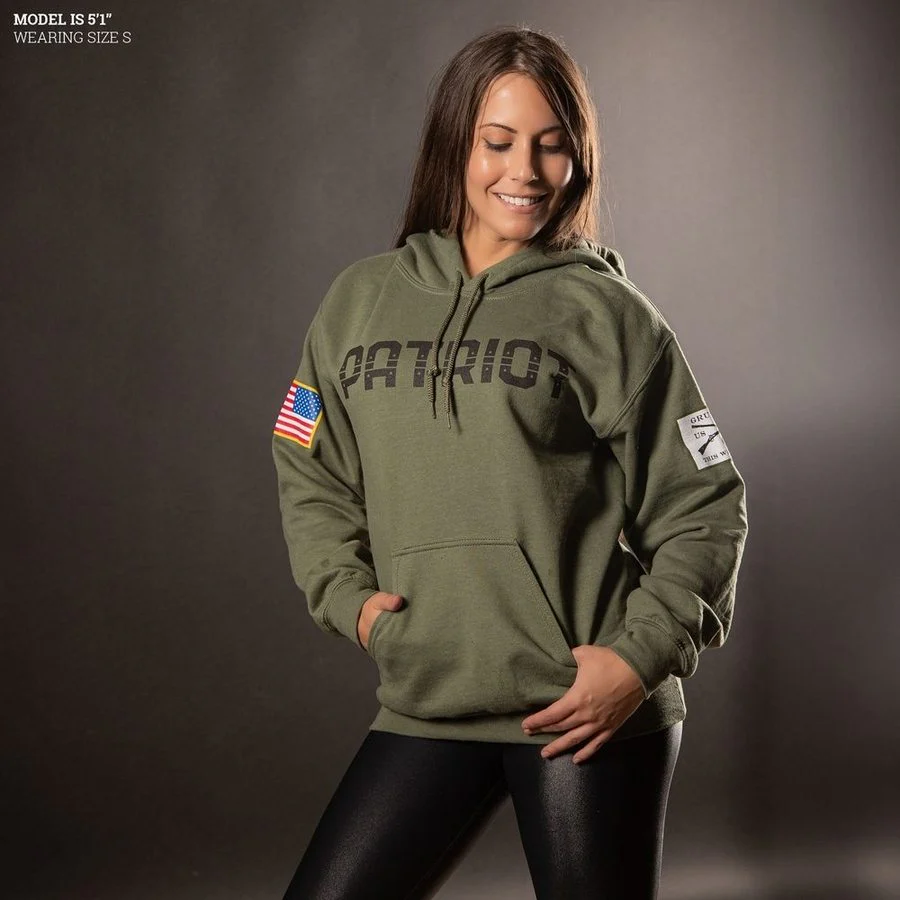 Patriot Hoodie - Military Green - Image 7
