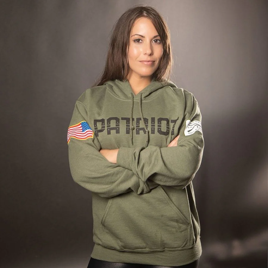 Patriot Hoodie - Military Green - Image 8