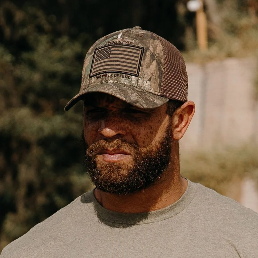 Realtree APX® Flag Stretch Fit Hat - Image 2