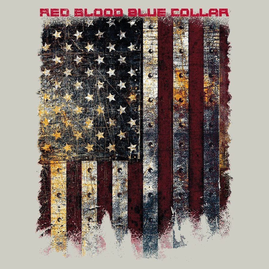 Red Blood Blue Collar™ Long Sleeve - Sand - Image 4
