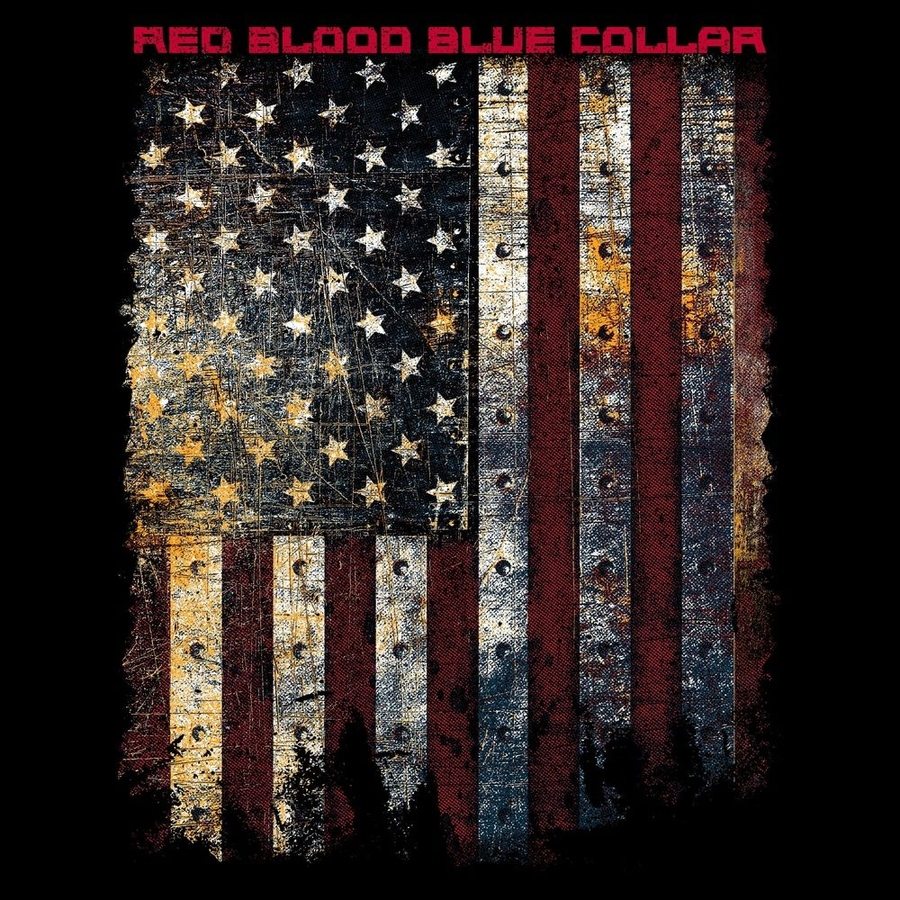 Red Blood Blue Collar® Tank - Black - Image 3