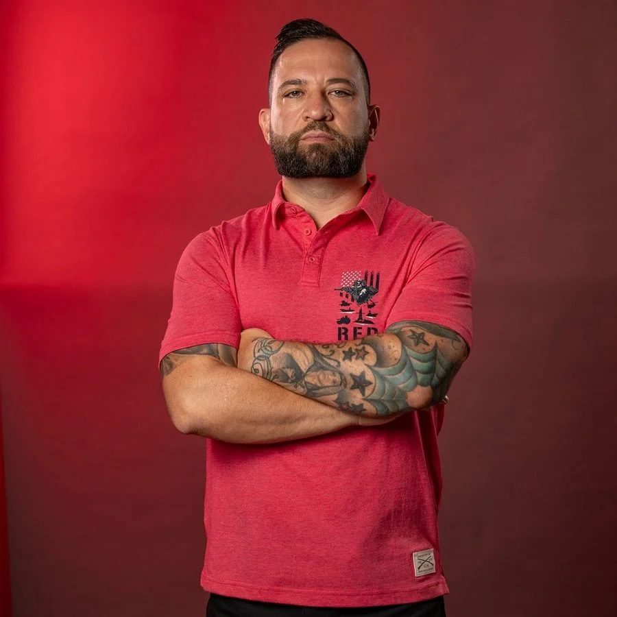 RED Friday Cruiser Polo - Heather Red - Image 2