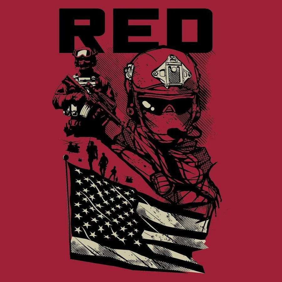 Mission RED T-Shirt - Red - Image 4