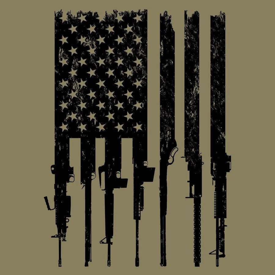 Rifle Flag 2.0 T-Shirt - Military Green - Image 6