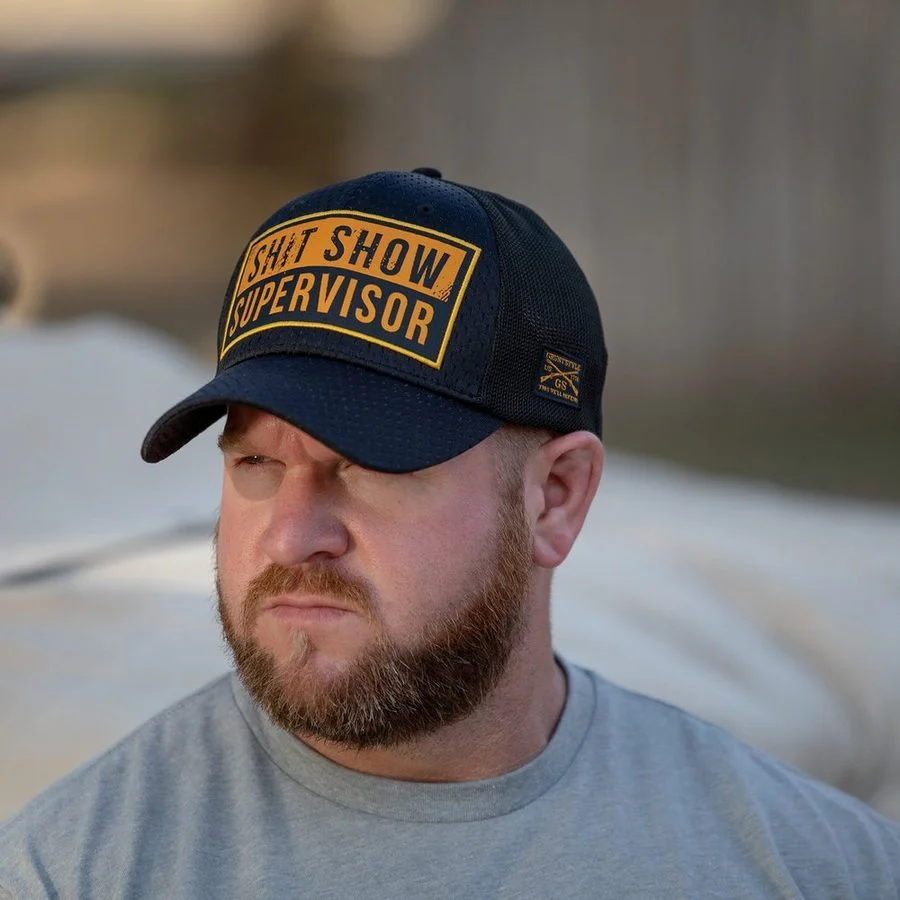 Sh*t Show Supervisor Stretch Fit Hat - Black - Image 5