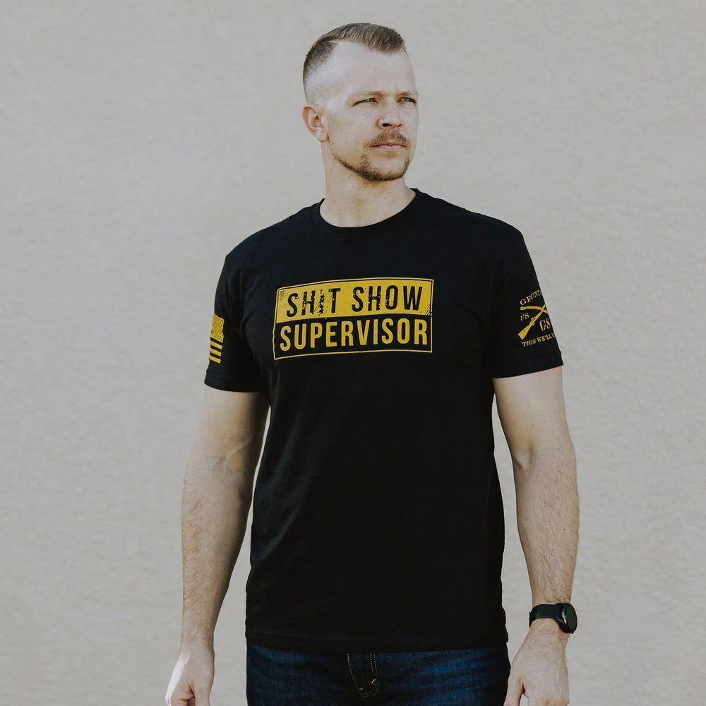 Sh*t Show Supervisor T-Shirt - Black - Image 3