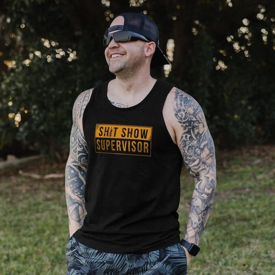 Sh*t Show Supervisor Tank - Black - Image 4
