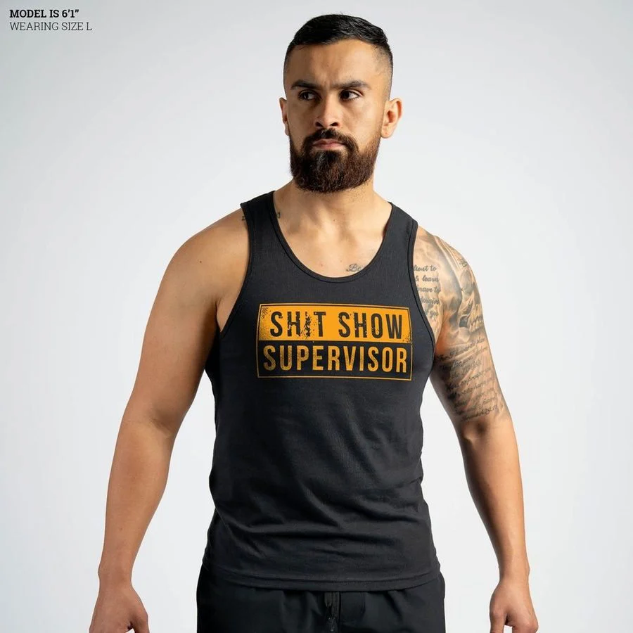 Sh*t Show Supervisor Tank - Black - Image 6