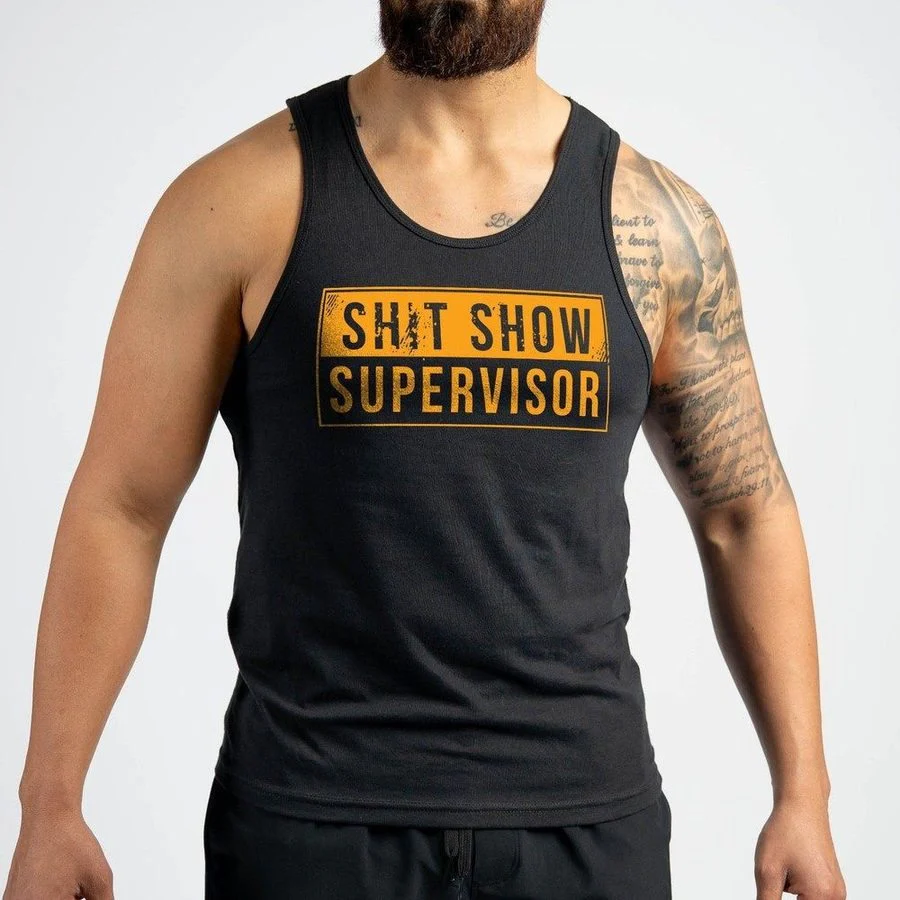 Sh*t Show Supervisor Tank - Black - Image 7