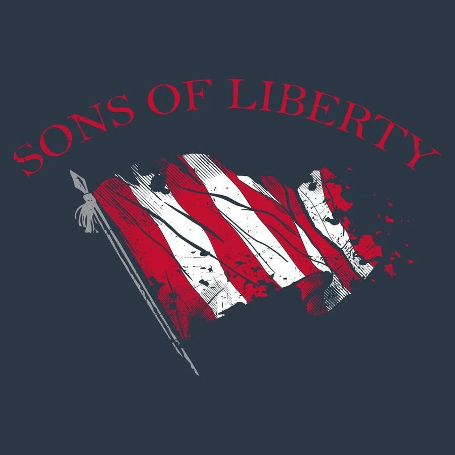 Sons Of Liberty 1767 Flag T-Shirt - Midnight Navy - Image 3