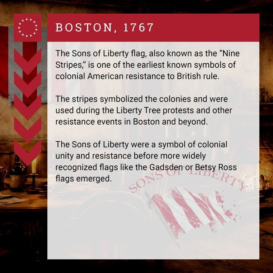 Sons Of Liberty 1767 Flag T-Shirt - Midnight Navy - Image 4