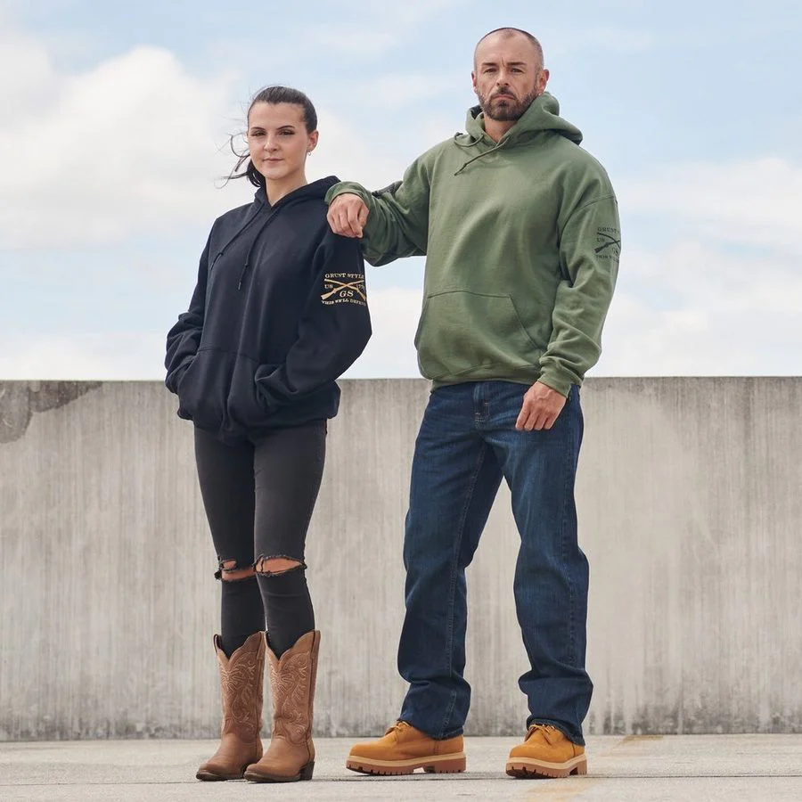 Standard Issue Core Basic Hoodie 2 Pack - Black & Military Green - Image 3