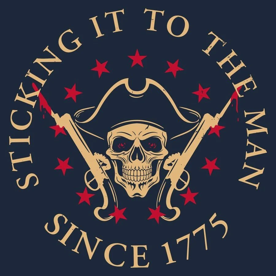 Sticking It To The Man T-Shirt - Midnight Navy - Image 4