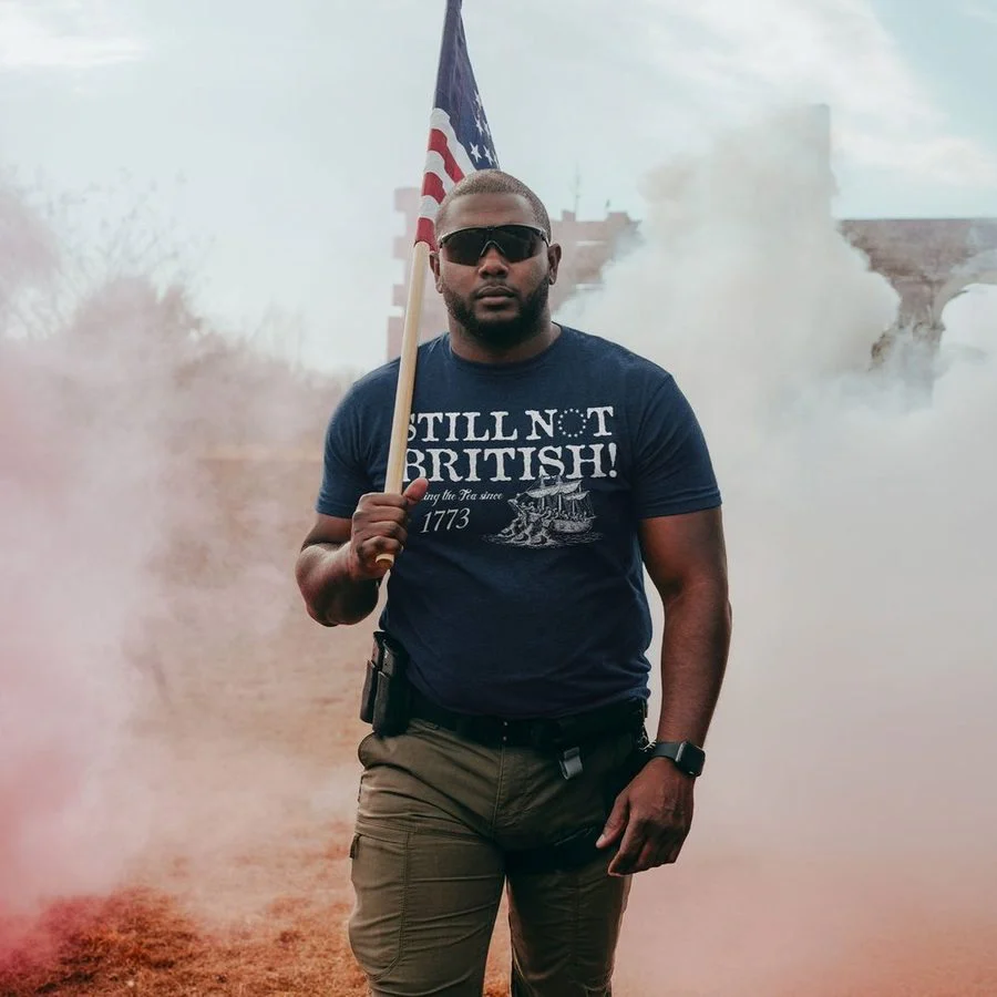 Still Not British T-Shirt - Midnight Navy - Image 2