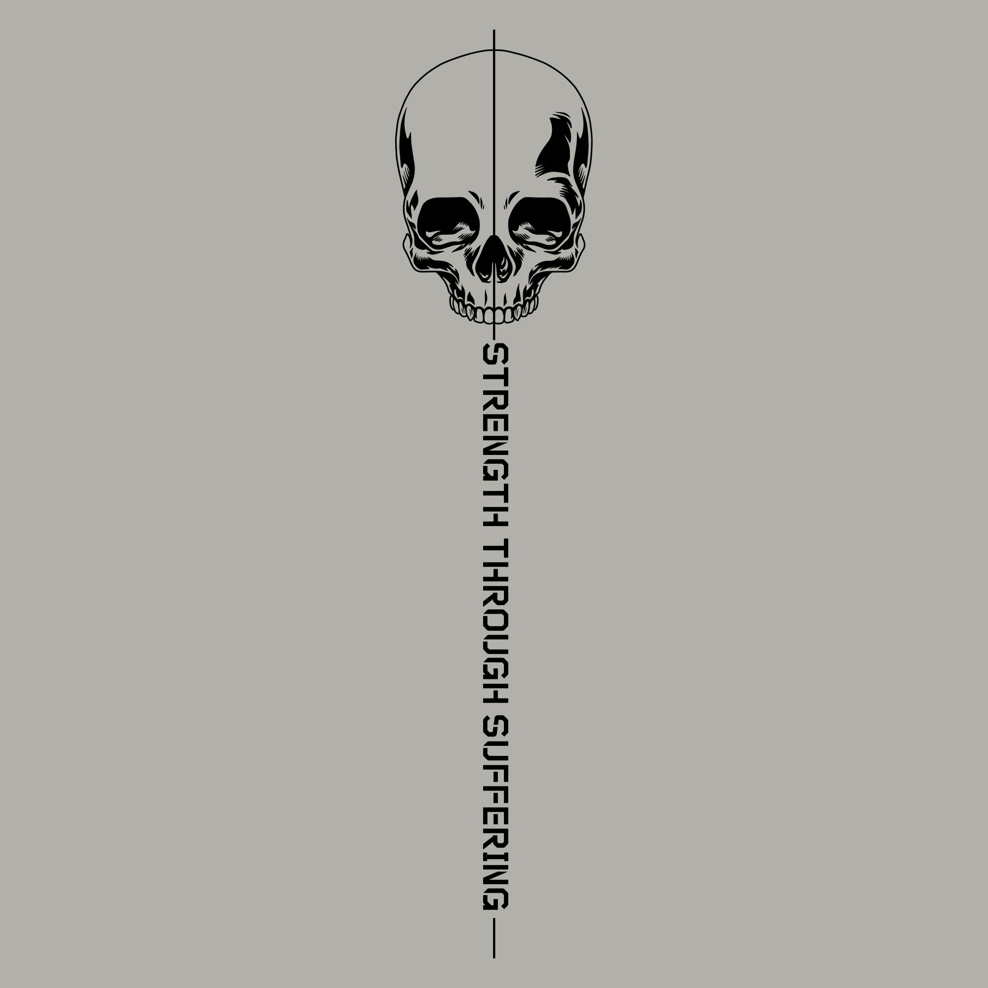 Strength Through Suffering T-Shirt - Sand - Image 5