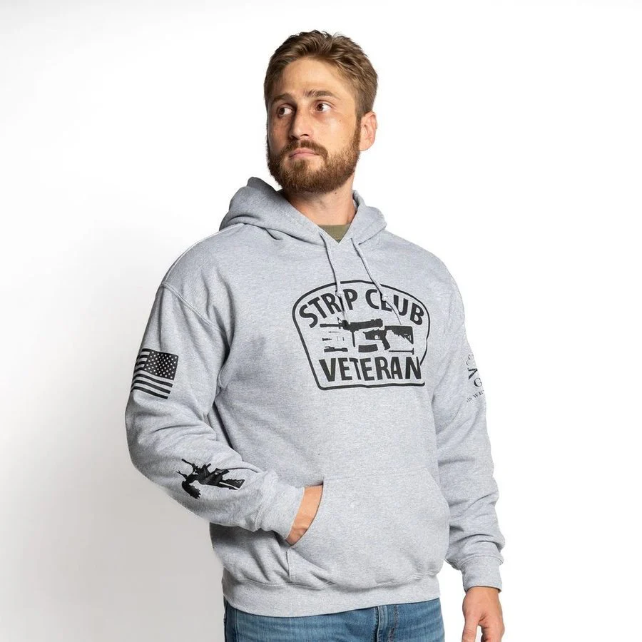 Strip Club Veteran Hoodie - Sport Gray - Image 7