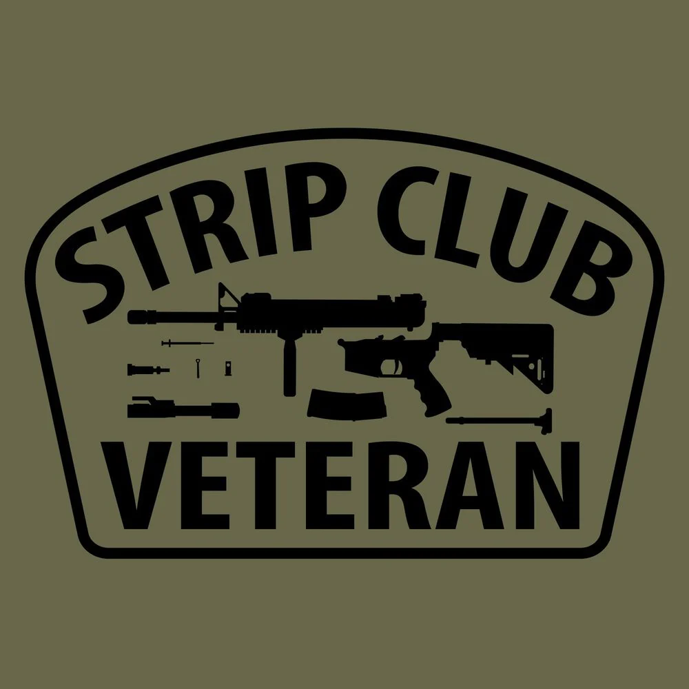 Strip Club Veteran Long Sleeve - Military Green - Image 3