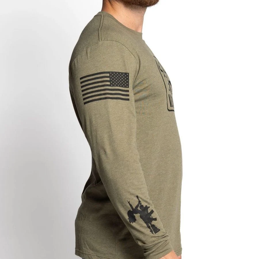 Strip Club Veteran Long Sleeve - Military Green - Image 9