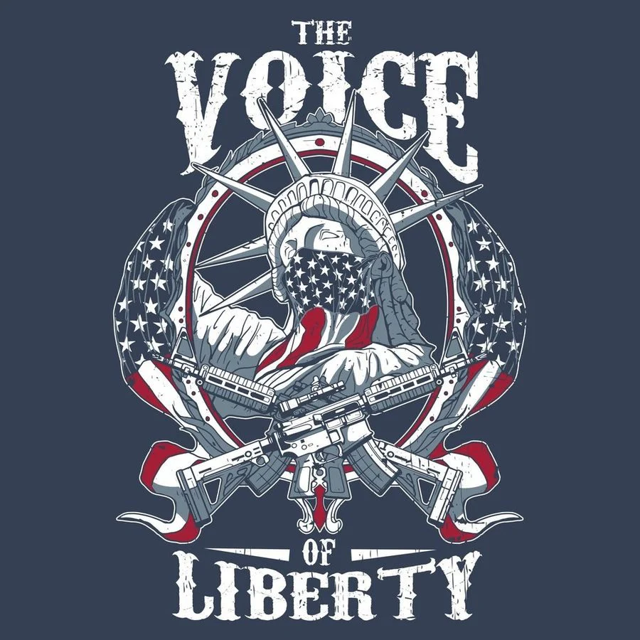The Voice Of Liberty T-Shirt - Midnight Navy - Image 4