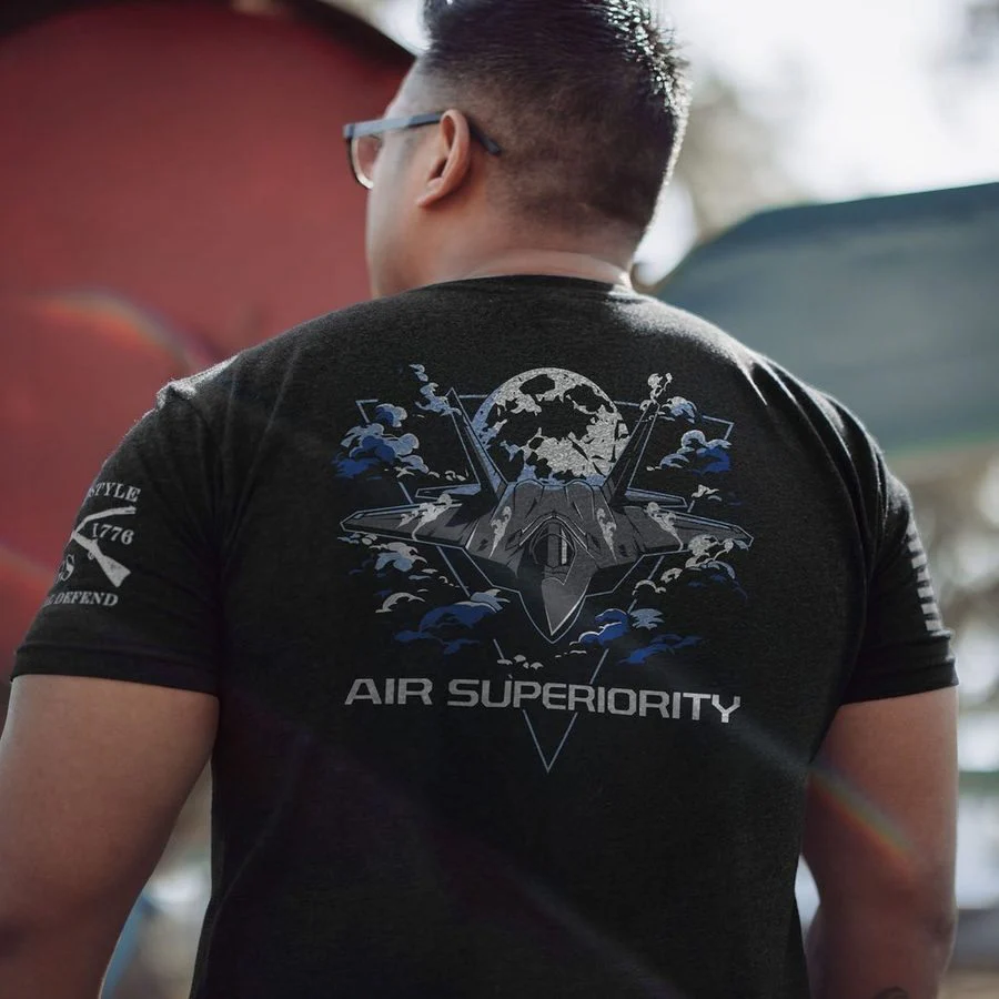 USAF - Air Superiority T-Shirt - Black - Image 2