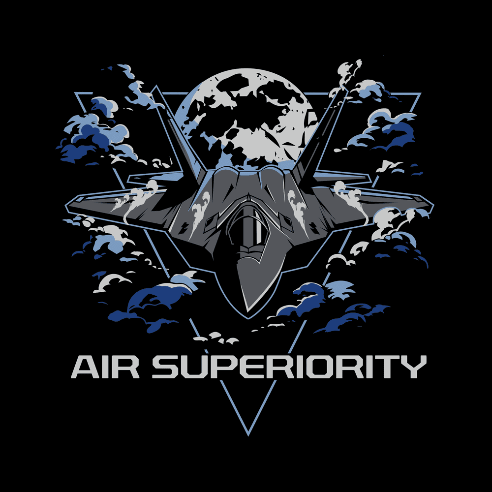 USAF - Air Superiority T-Shirt - Black - Image 4