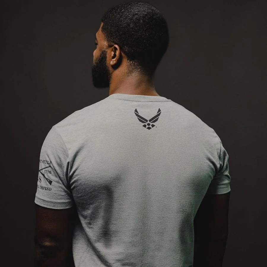 USAF - Est. 1947 T-Shirt - Heather Grey - Image 3