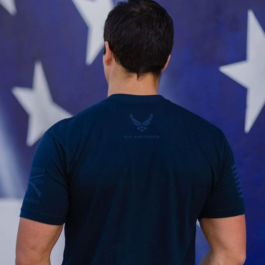 USAF - The Sky's No Limit T-Shirt - Midnight Navy - Image 3