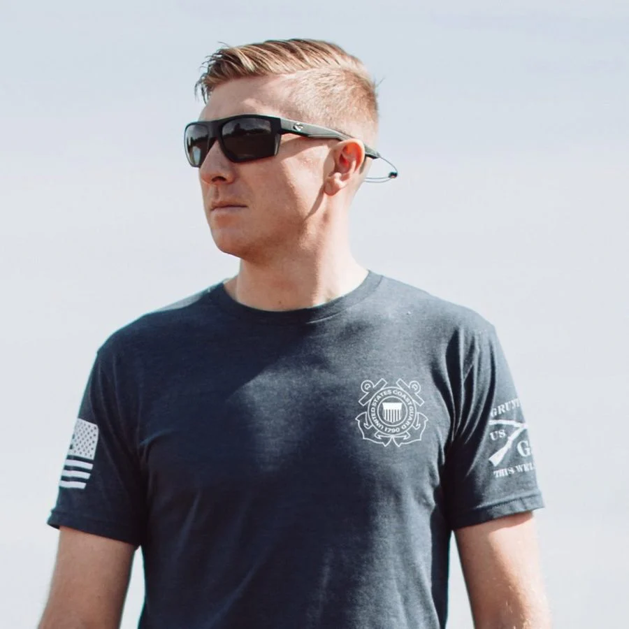 USCG - Guardians Of The Waves T-Shirt - Midnight Navy - Image 3