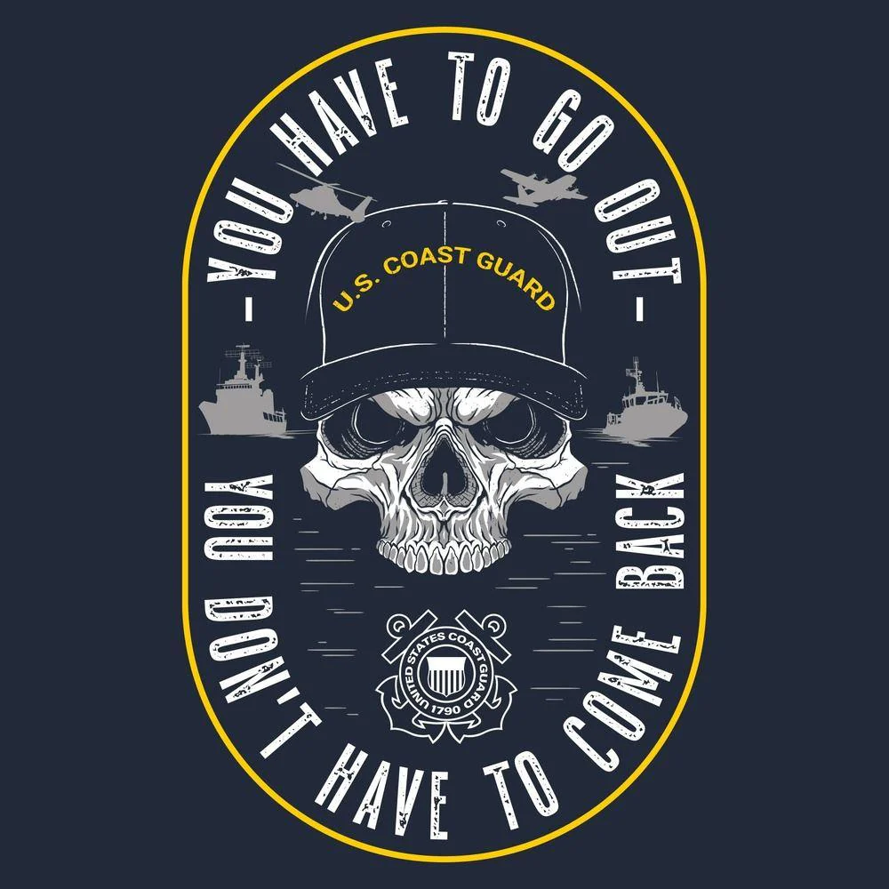 USCG - Guardians Of The Waves T-Shirt - Midnight Navy - Image 4