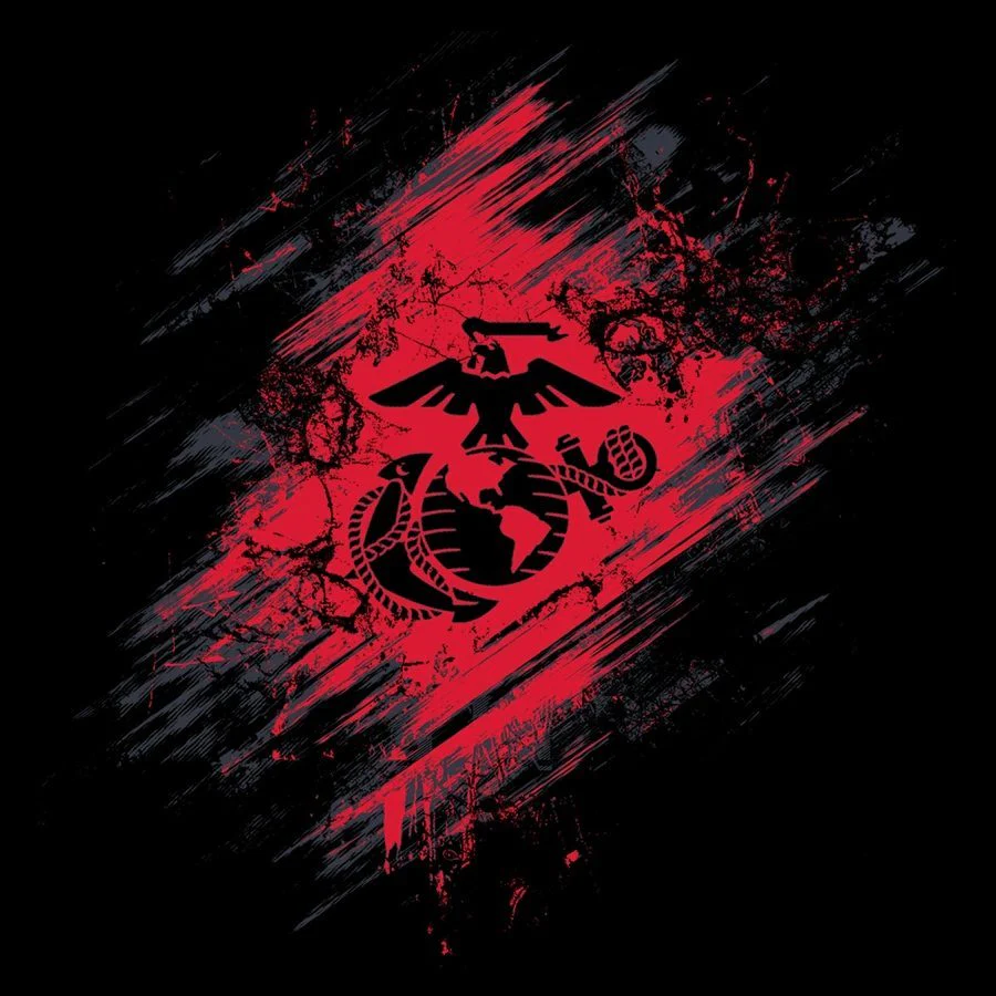 USMC - Bound In Blood T-Shirt - Black - Image 5