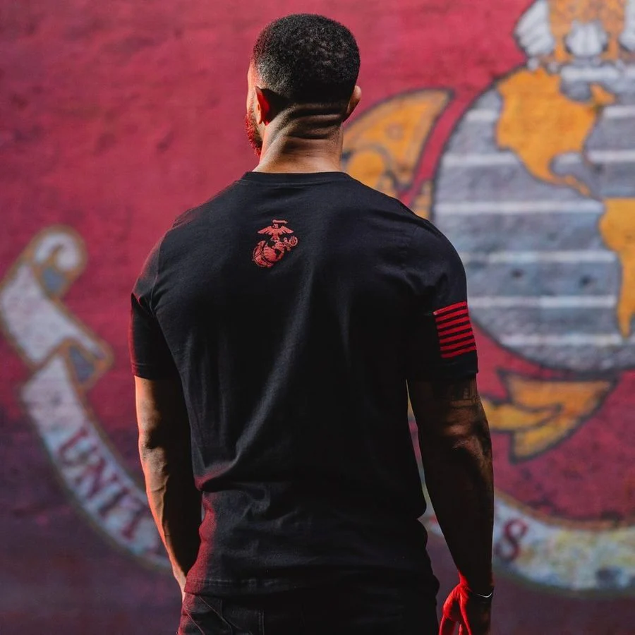 USMC - Brotherhood T-Shirt - Black - Image 3