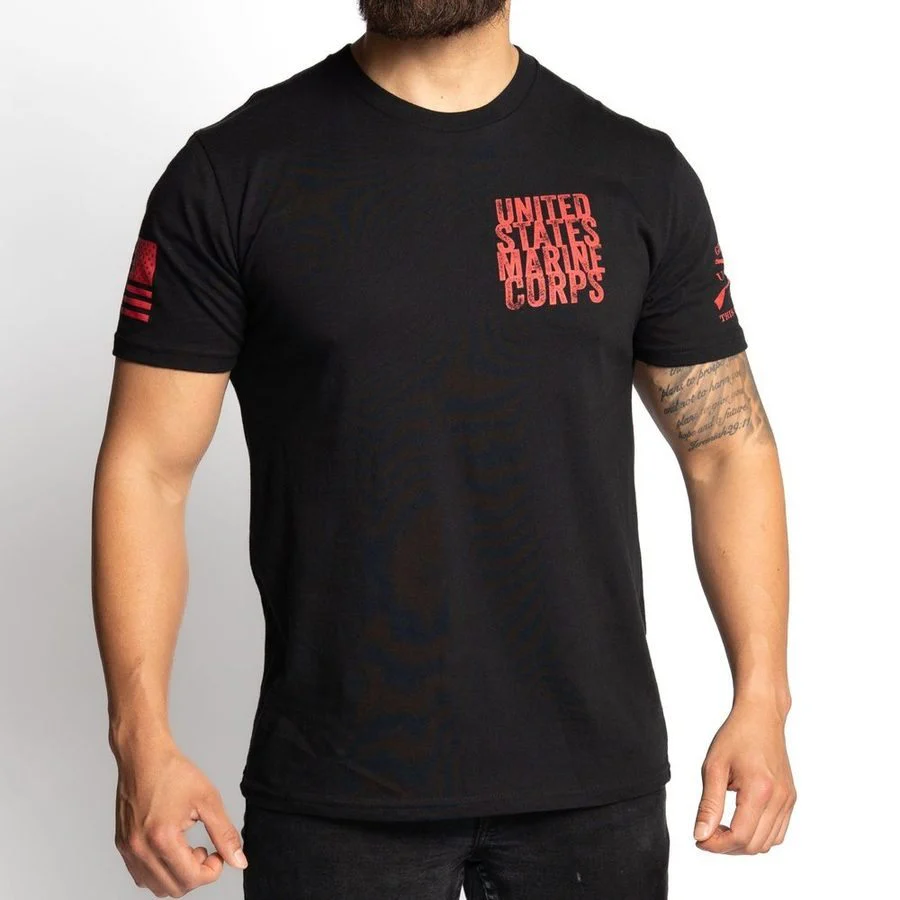 USMC - Brotherhood T-Shirt - Black - Image 6
