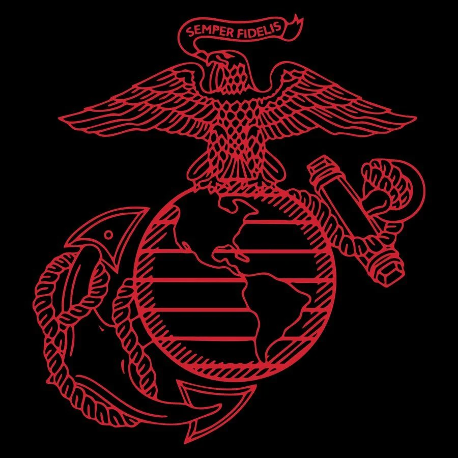 USMC - First To Fight T-Shirt - Black - Image 5