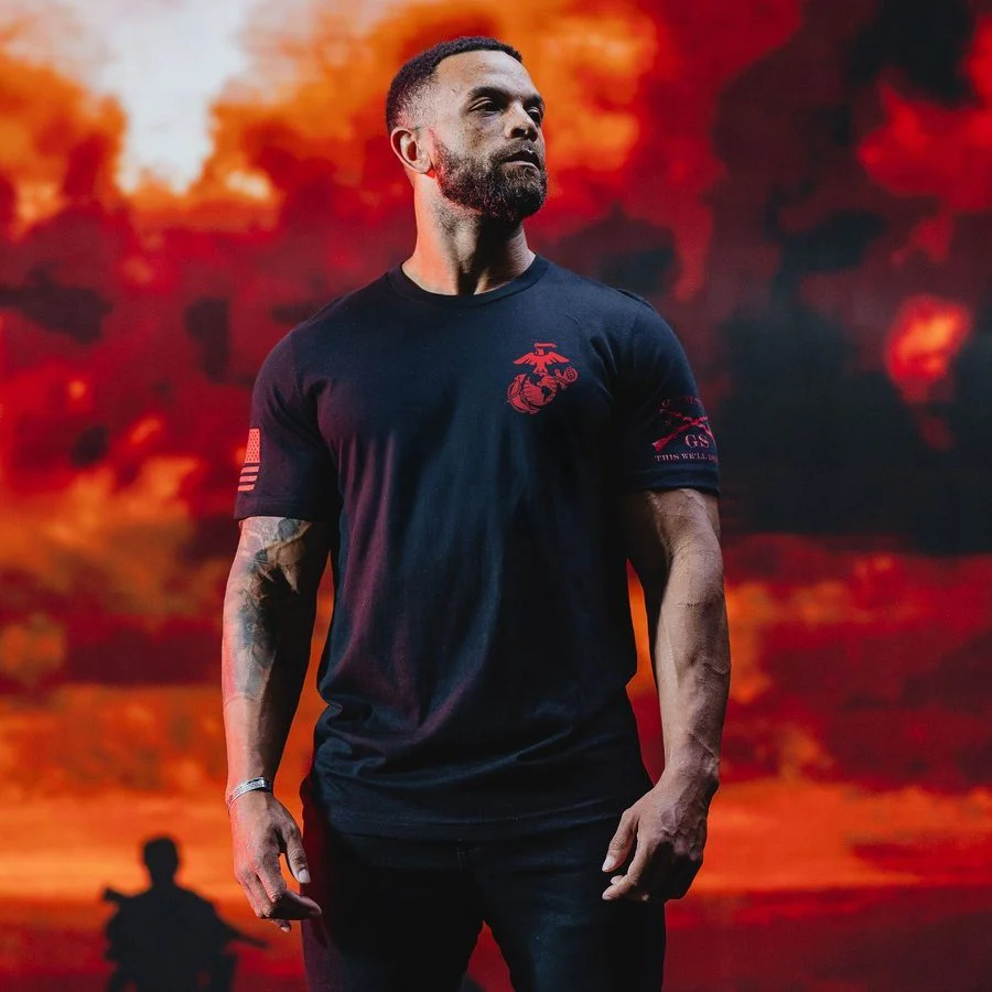 USMC - Retreat, Hell T-Shirt - Black - Image 3