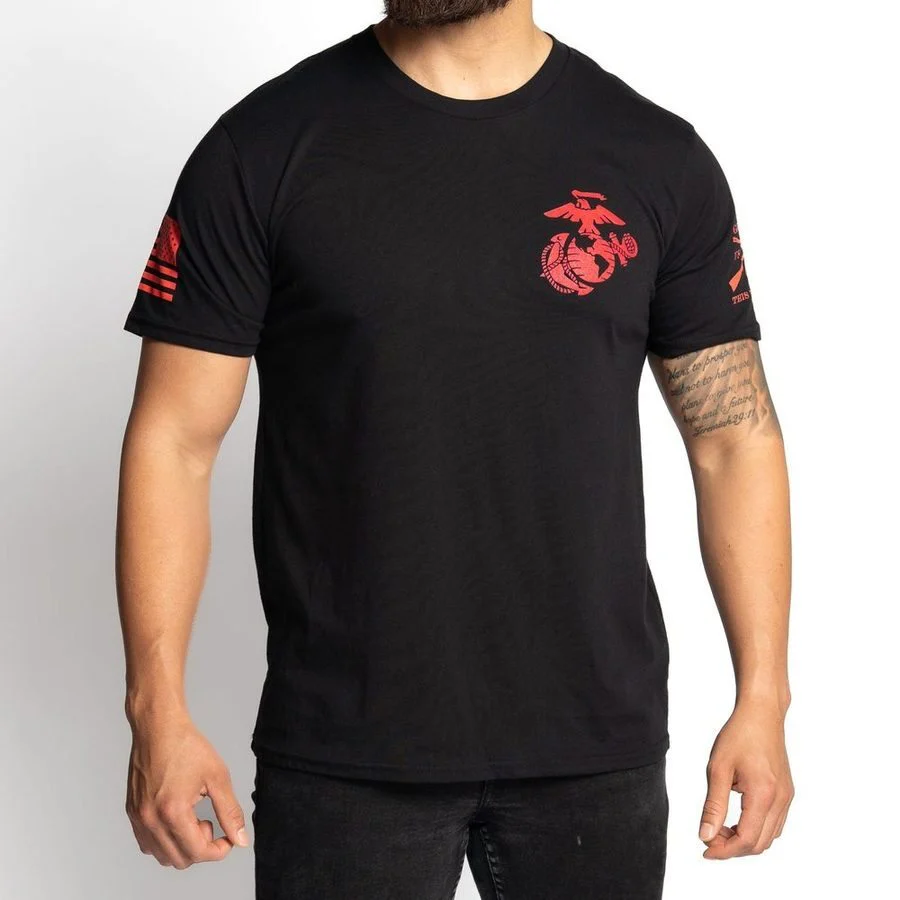 USMC - Retreat, Hell T-Shirt - Black - Image 7