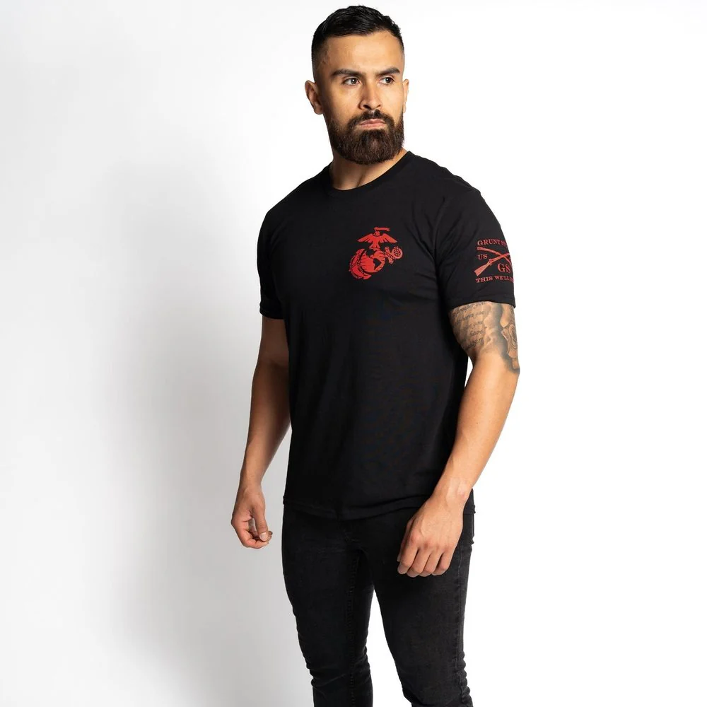 USMC - Retreat, Hell T-Shirt - Black - Image 8