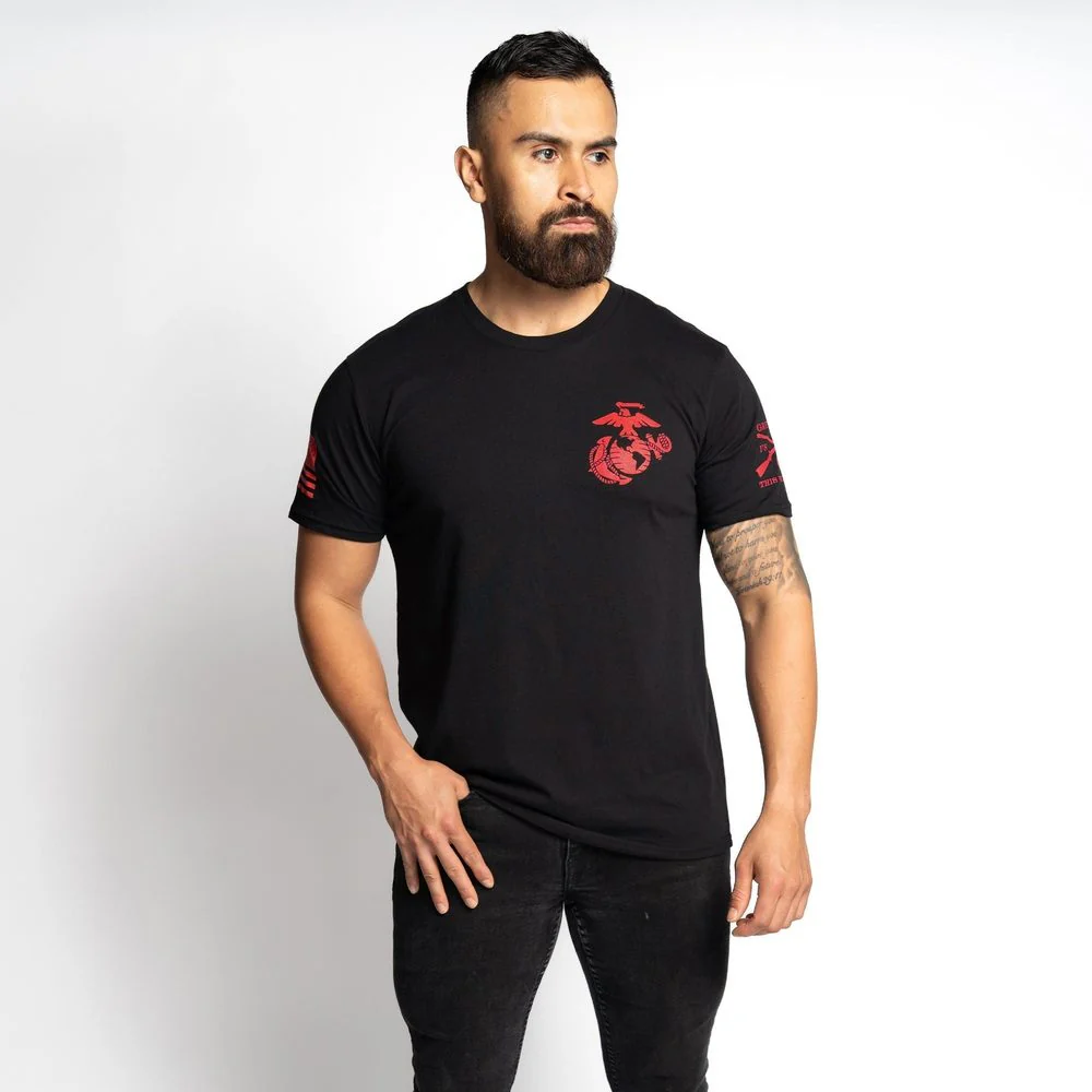 USMC - Retreat, Hell T-Shirt - Black - Image 9
