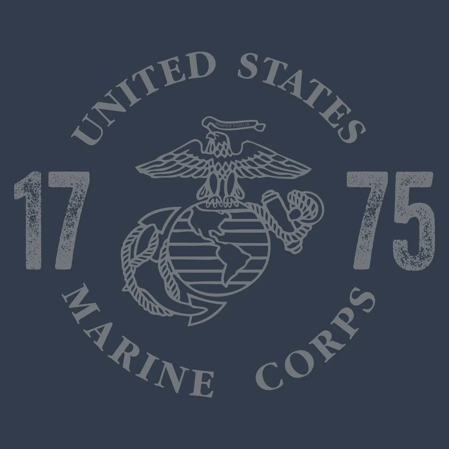USMC - Through The Ages T-Shirt - Navy - Image 4