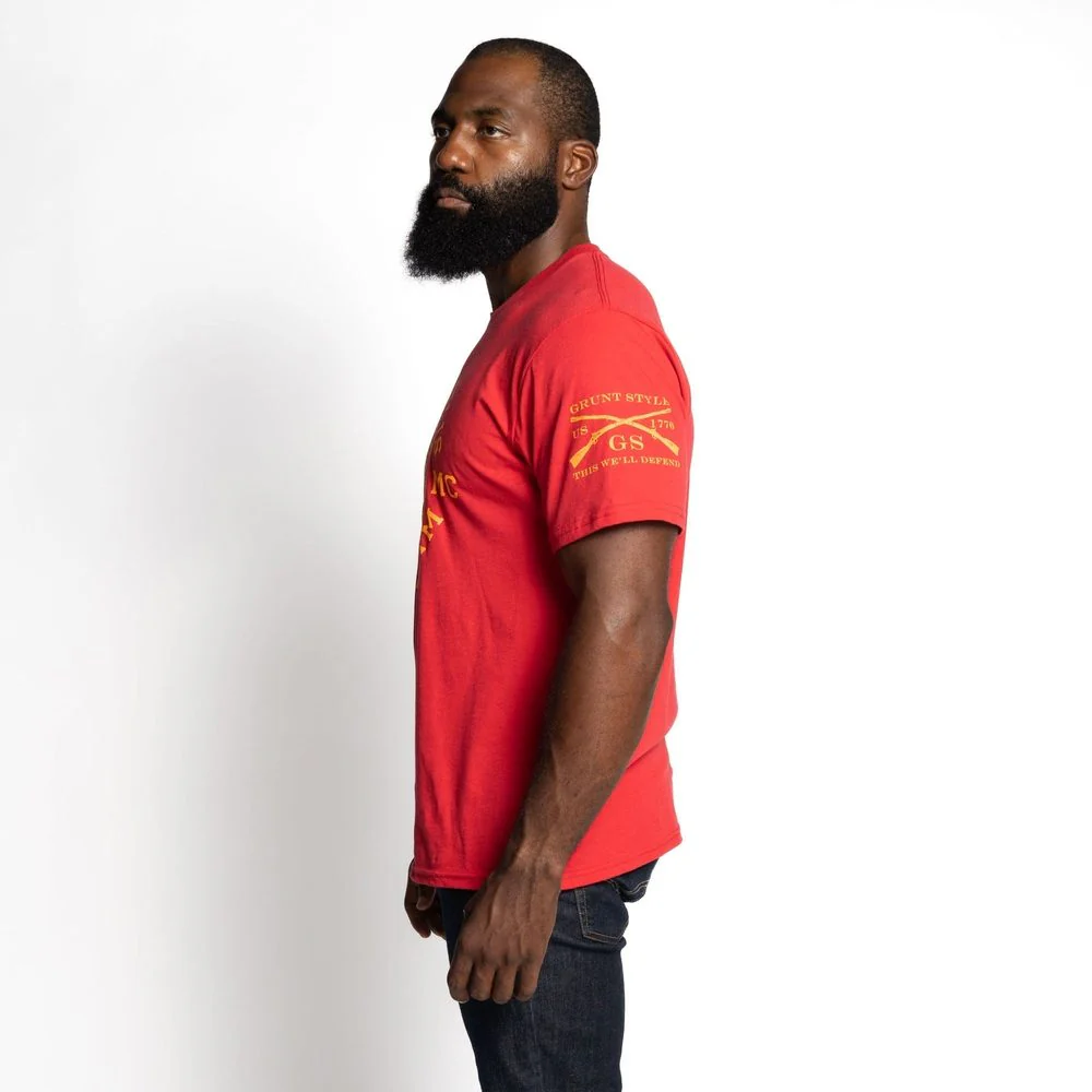 USMC - Toward Victory T-Shirt - Red - Image 6