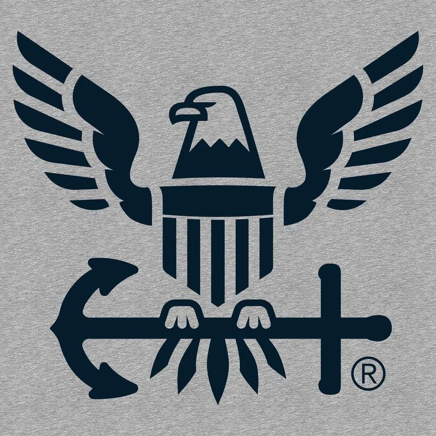 USN - Forged By The Sea - Athletic Heather - Image 4