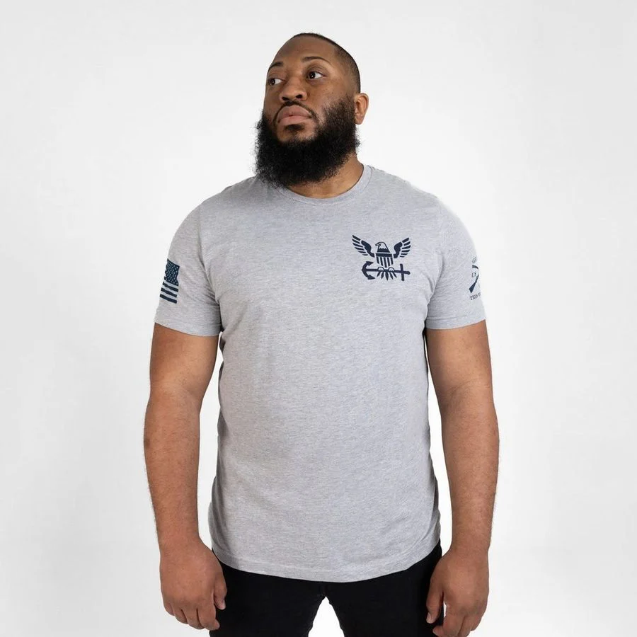 USN - Forged By The Sea - Athletic Heather - Image 6