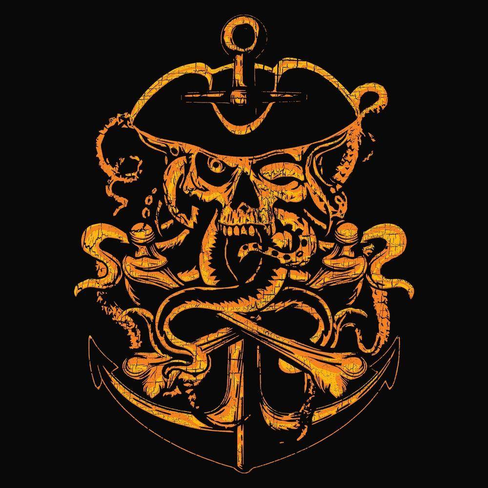 USN - Ghost Pirate T-Shirt - Black - Image 5